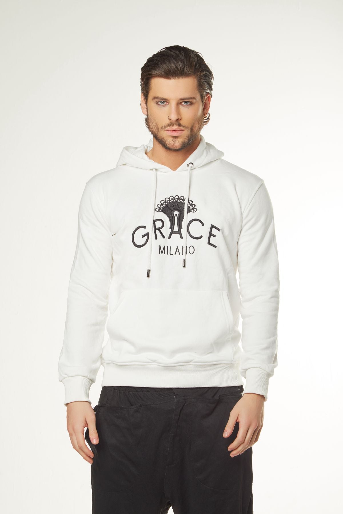 MAN マルコ フード付きスウェットシャツ