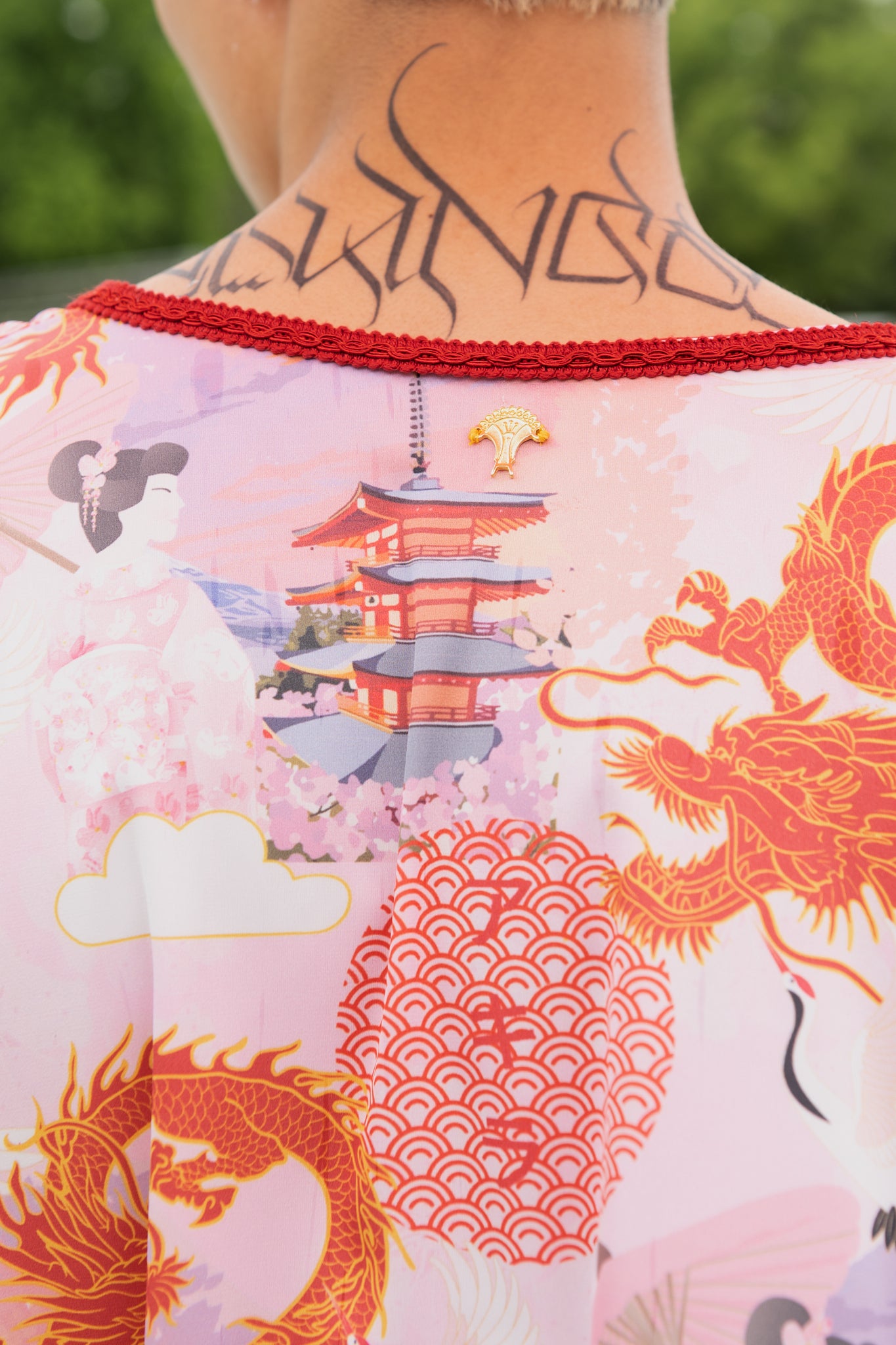 Kimono uomo stampe orientali Hiloya