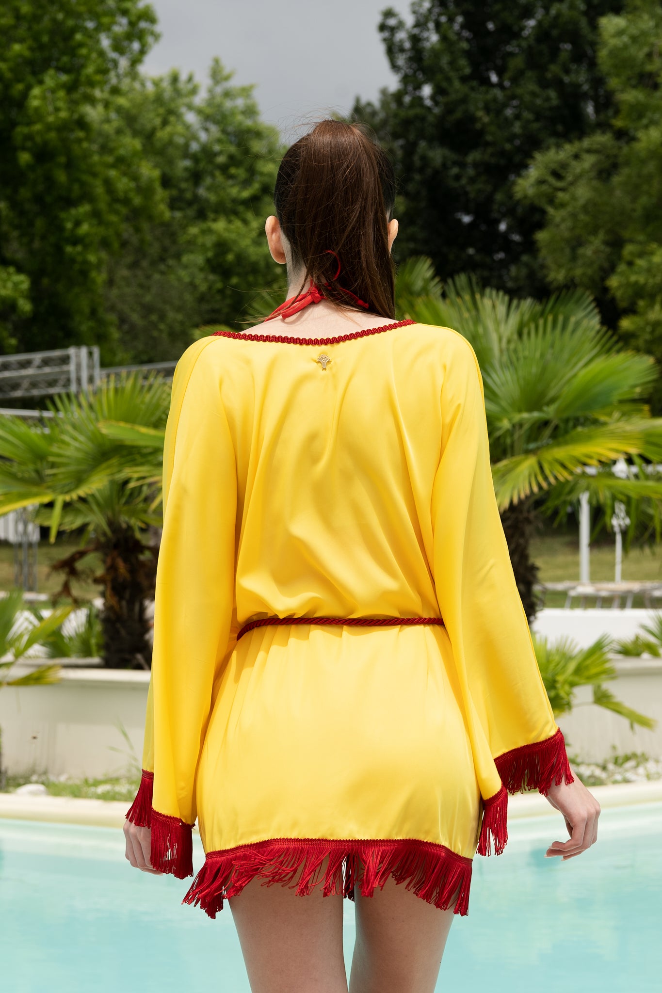 Kimono donna tinta unita Miyajima