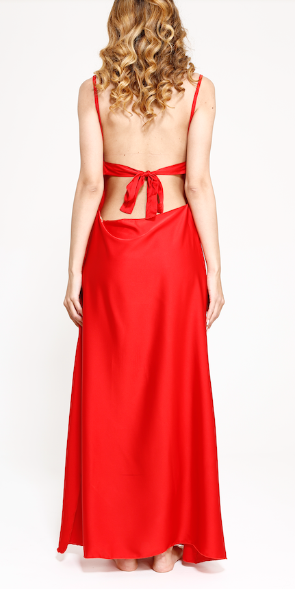 「エスパニョーラウェイ」レッドレディースドレス