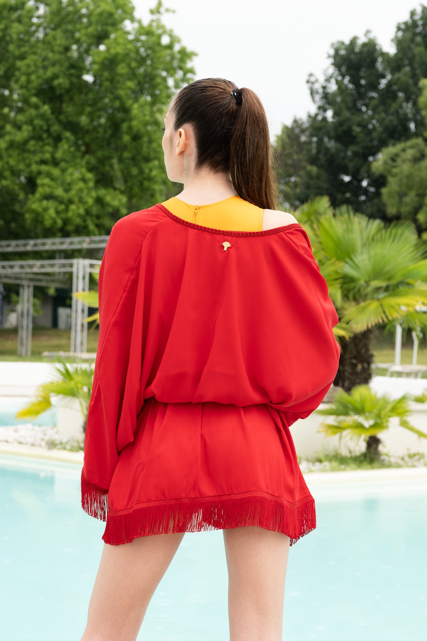 Kimono Donna "Miyajima" Red