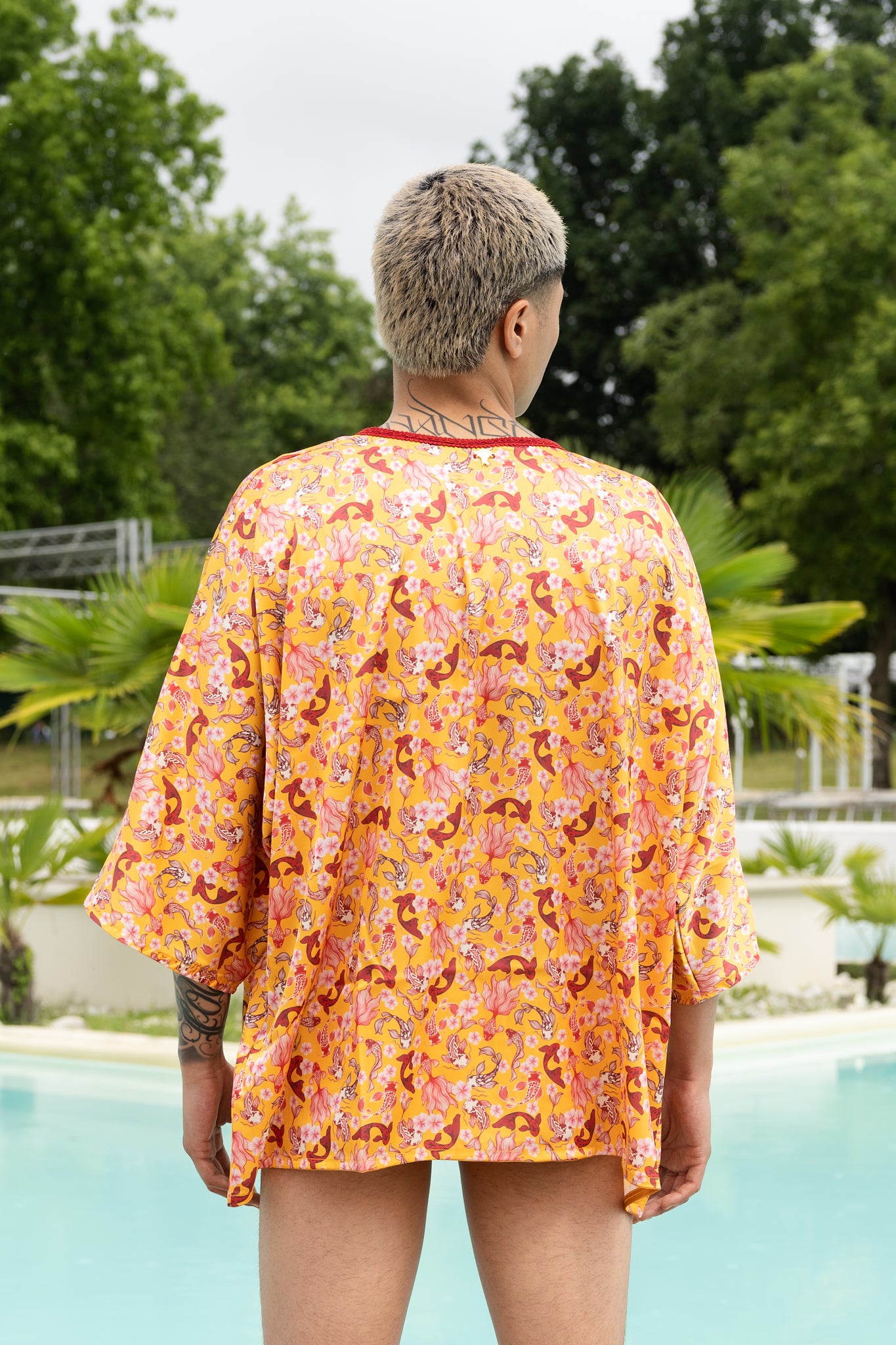 Kimono homme "Hiloya" imprimé Sensoji