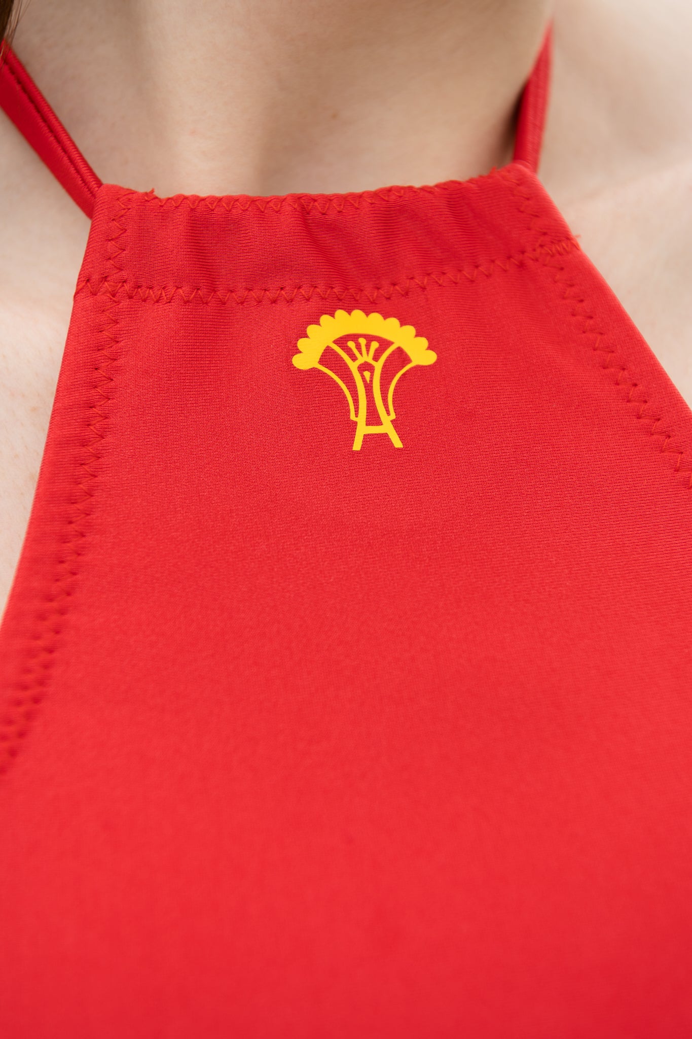 Bikini coprente Red "Sakura"
