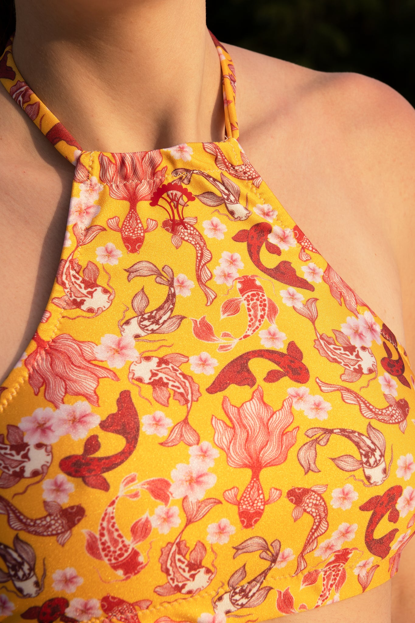 Covering bikini"Sakura"Sensoji print