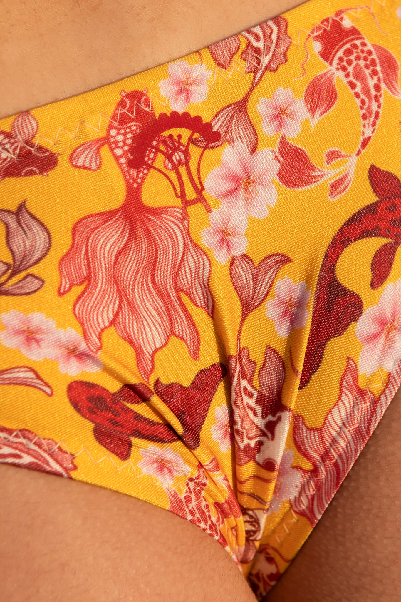 Covering bikini"Sakura"Sensoji print